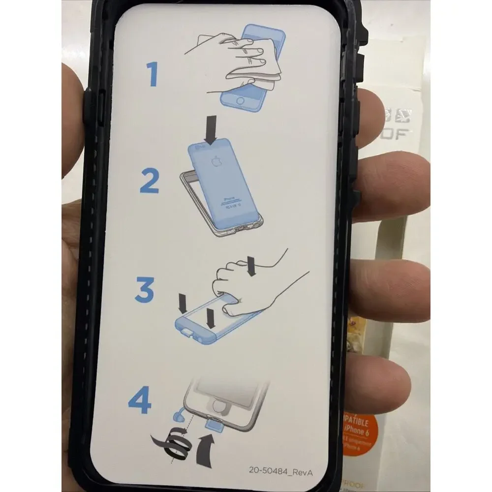 LifeProof Nuud Waterproof Dirtproof Series Case For iPhone 6- Black Open Box